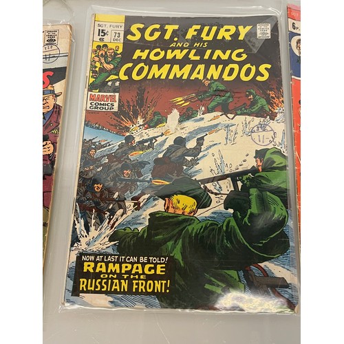 165 - Marvel and DC superhero comics, part of a large collection, Sgt Fury.

This lot is available for in-... 