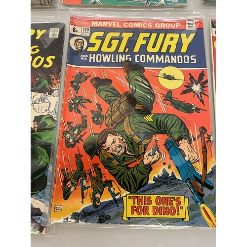 165 - Marvel and DC superhero comics, part of a large collection, Sgt Fury.

This lot is available for in-... 