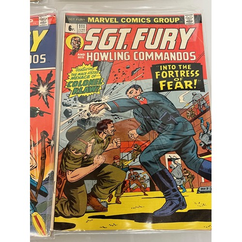 165 - Marvel and DC superhero comics, part of a large collection, Sgt Fury.

This lot is available for in-... 