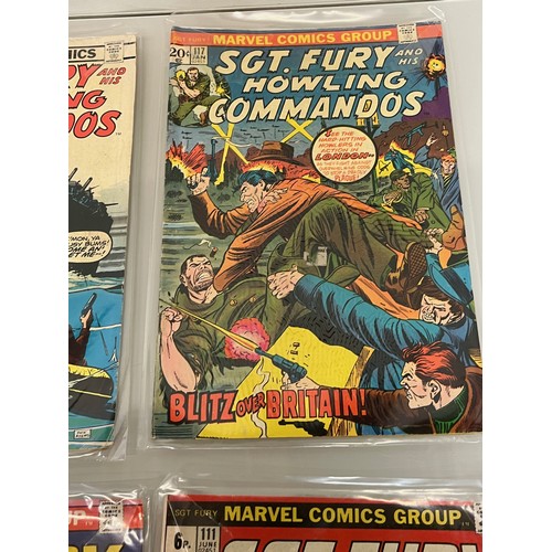 165 - Marvel and DC superhero comics, part of a large collection, Sgt Fury.

This lot is available for in-... 