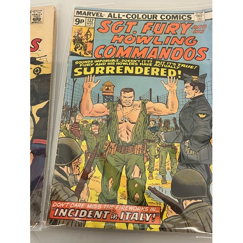 165 - Marvel and DC superhero comics, part of a large collection, Sgt Fury.

This lot is available for in-... 