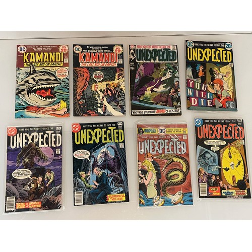 173 - Marvel and DC superhero comics, part of a large collection, Kamandi and Unexpected.

This lot is ava... 