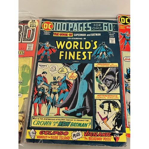 178 - Marvel and DC superhero comics, part of a large collection, Weird War, Worlds Finest, Batman, Swamp ... 