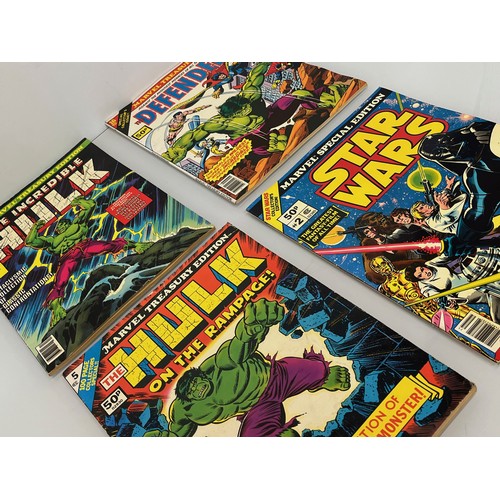 180 - Marvel and DC superhero comics, part of a large collection, The Hulk, The Defenders and Star Wars.

... 