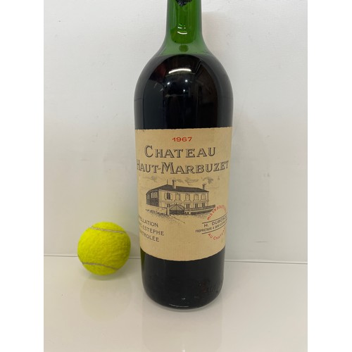 183 - Vintage fine wines, a magnum of 1967 Chateau Haut Marbuzet.

This lot is available for in-house ship... 