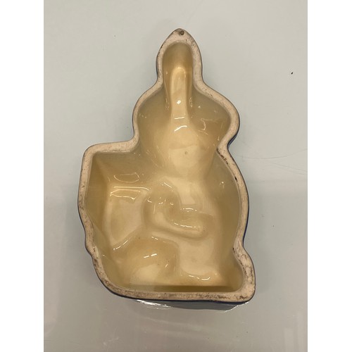 188 - Decorative ceramic hanging food mould in the form of a Rabbit. 29 cm tall.

This lot is available fo... 