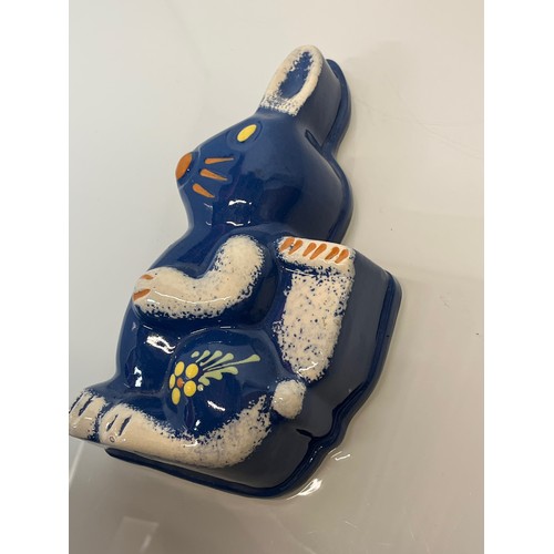 188 - Decorative ceramic hanging food mould in the form of a Rabbit. 29 cm tall.

This lot is available fo... 