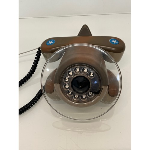 189 - Vintage telephone handset in the form of an art deco aircraft.

This lot is available for in-house p... 