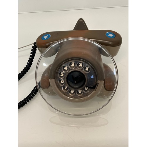 189 - Vintage telephone handset in the form of an art deco aircraft.

This lot is available for in-house p... 