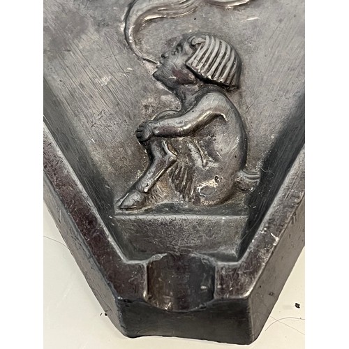 194 - Cast pewter ashtray decorated with three fawn like figures blowing smoke.

This lot is available for... 