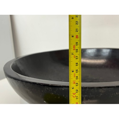 195 - Circular stone sink, 44 cm in diameter.

This lot is collection only