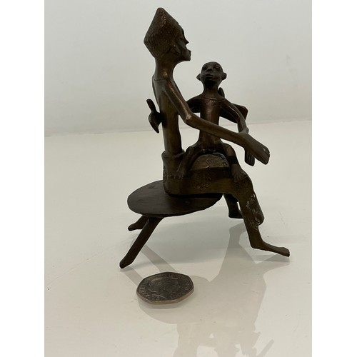 209 - African bronze figure of a mother and child. 11 cm high.


This lot is available for in-house packin... 