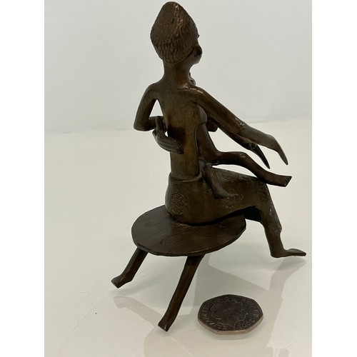 209 - African bronze figure of a mother and child. 11 cm high.


This lot is available for in-house packin... 