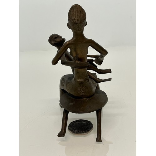 209 - African bronze figure of a mother and child. 11 cm high.


This lot is available for in-house packin... 