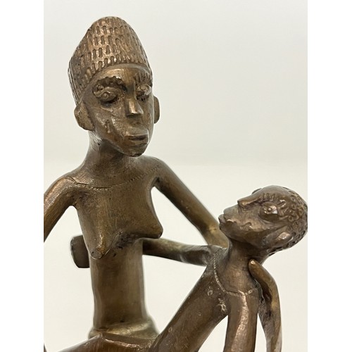 209 - African bronze figure of a mother and child. 11 cm high.


This lot is available for in-house packin... 