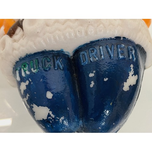 210 - Michelin truck driver illuminated mascot, rare to find an early painted example.


This lot is avail... 