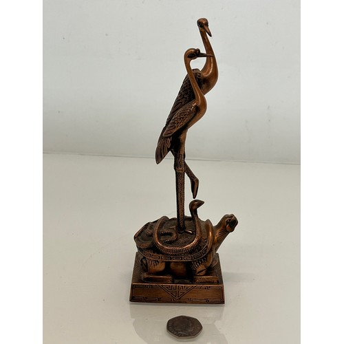 212 - Bronze Chinese sculpture Return of the Cranes, 22 cm high.


This lot is available for in-house pack... 