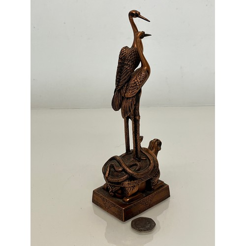 212 - Bronze Chinese sculpture Return of the Cranes, 22 cm high.


This lot is available for in-house pack... 