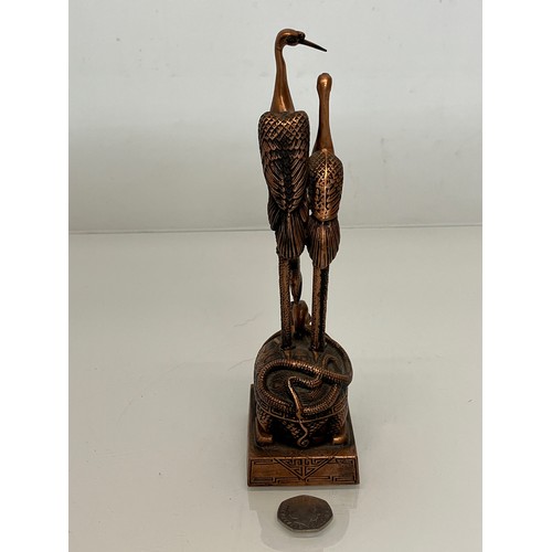 212 - Bronze Chinese sculpture Return of the Cranes, 22 cm high.


This lot is available for in-house pack... 