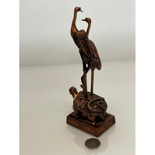 212 - Bronze Chinese sculpture Return of the Cranes, 22 cm high.


This lot is available for in-house pack... 