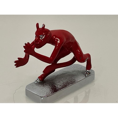 213 - Cold painted cast Devil figure, a Cocking a Snoot mascot by Lejune of London.

 
This lot is availab... 