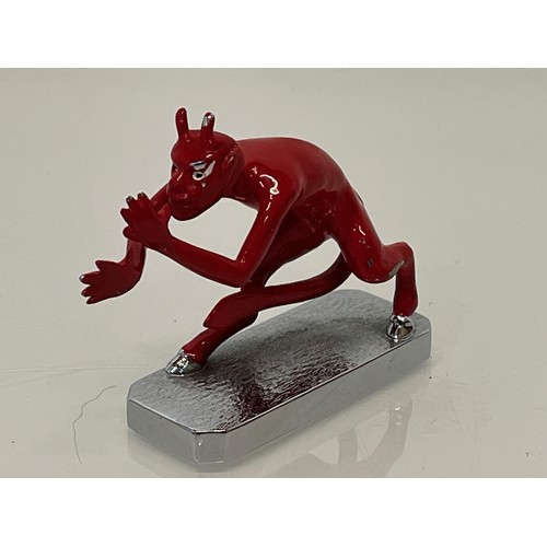 213 - Cold painted cast Devil figure, a Cocking a Snoot mascot by Lejune of London.

 
This lot is availab... 