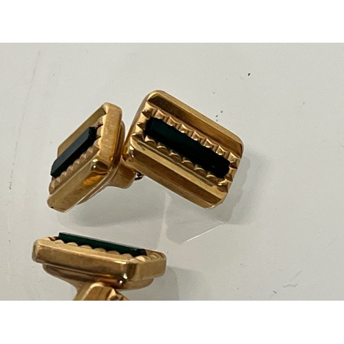 216 - A pair of gents cuff links marked to the rear.		


This lot is available for in-house packing and sh... 