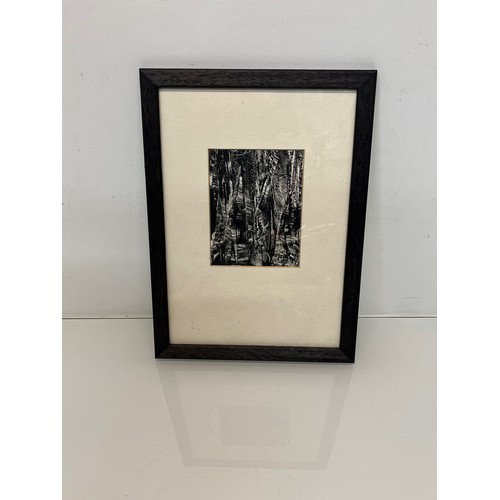 218 - Framed monochrome etching, early C21st. 

This lot is available for in-house packing and shipping