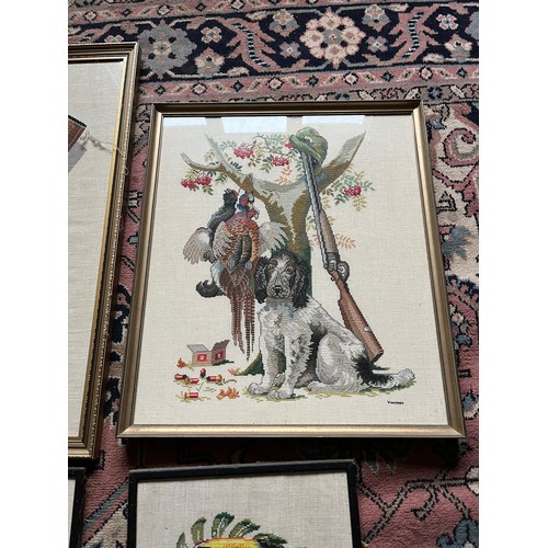 239 - Four framed tapestry pictures.

This lot is collection only