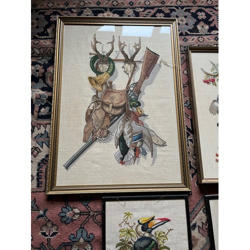 239 - Four framed tapestry pictures.

This lot is collection only