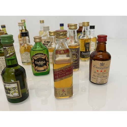 240 - Collection of miniature spirit bottles, Malt and Blended Whisky, Rum, Brandy Gin etc.

This lot is a... 