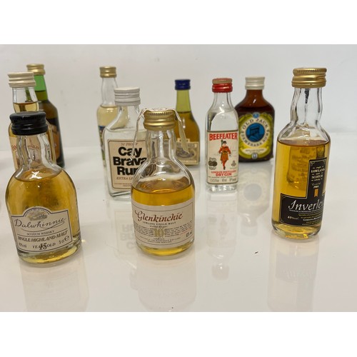 240 - Collection of miniature spirit bottles, Malt and Blended Whisky, Rum, Brandy Gin etc.

This lot is a... 