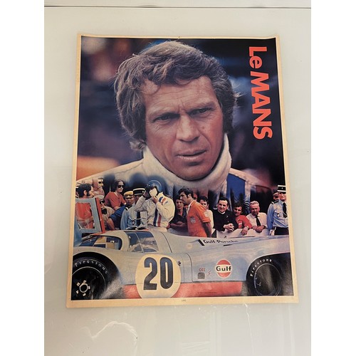 273 - Steve McQueen Le Mans poster, period promotional example from 1971, 56 cm x 48 cm.

This lot is avai... 