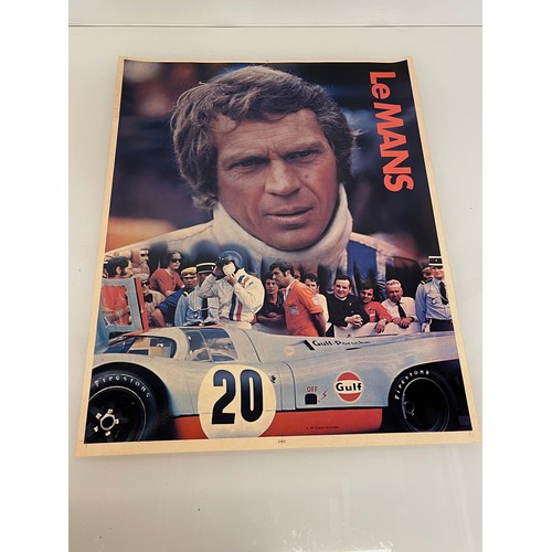 273 - Steve McQueen Le Mans poster, period promotional example from 1971, 56 cm x 48 cm.

This lot is avai... 