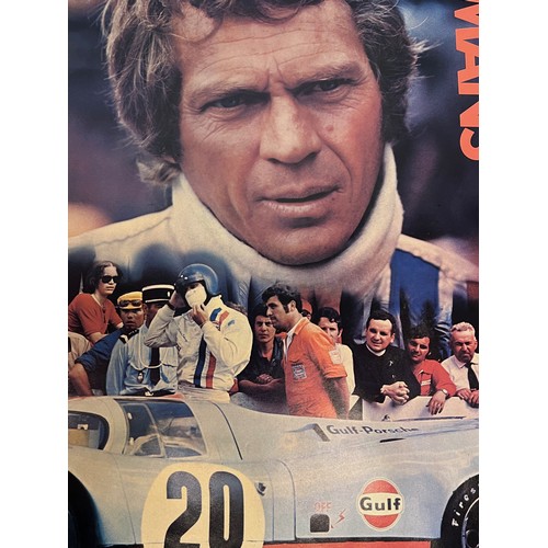 273 - Steve McQueen Le Mans poster, period promotional example from 1971, 56 cm x 48 cm.

This lot is avai... 