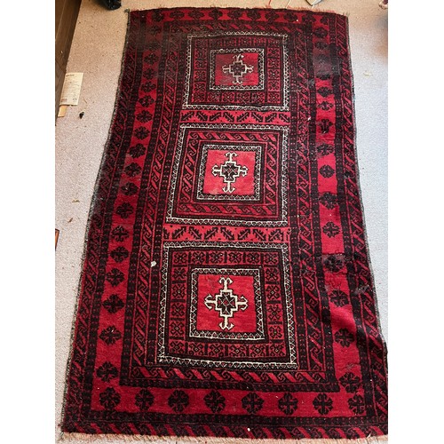 491 - Floor rug with a red ground.


This lot is available for in-house packing & shipping