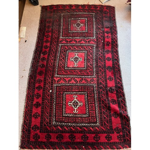 491 - Floor rug with a red ground.


This lot is available for in-house packing & shipping