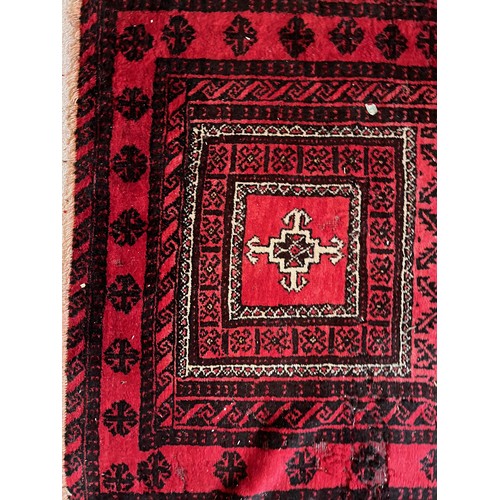 491 - Floor rug with a red ground.


This lot is available for in-house packing & shipping