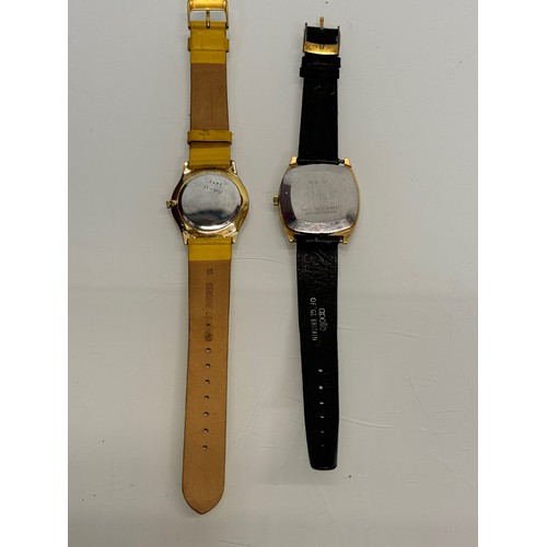 13 - Two Favre Leuba gents wrist watches.

This lot is available for in-house shipping