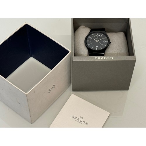 18 - Gent’s wristwatch, a Skagen watch in original box.

This lot is available for in-house shipping