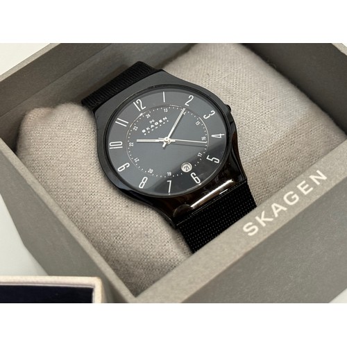 18 - Gent’s wristwatch, a Skagen watch in original box.

This lot is available for in-house shipping