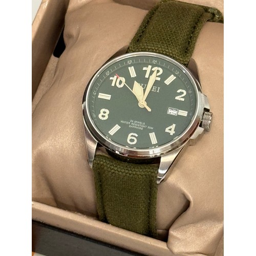 17 - Gent’s wristwatch, a Burei watch in original box with packing.

This lot is available for in-house s... 