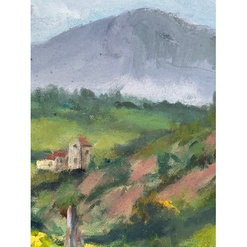 192 - Painting Tscany Italy. From collection of paintings from the studio of Cambridge artist John Shead 1... 