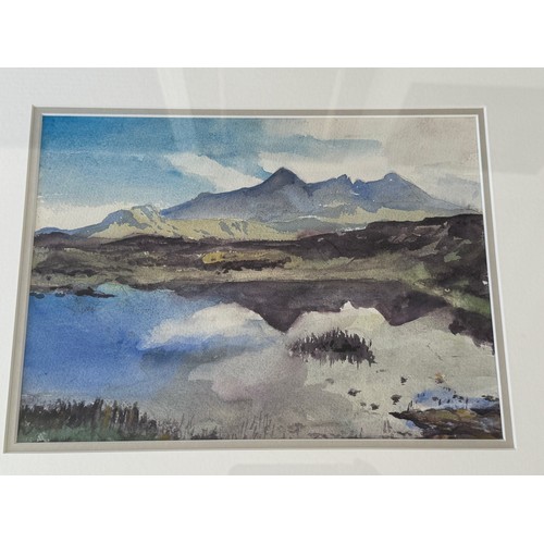 194 - Painting Scotish highland scene. From collection of paintings from the studio of Cambridge artist Jo... 