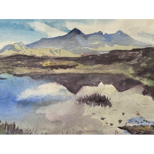 194 - Painting Scotish highland scene. From collection of paintings from the studio of Cambridge artist Jo... 