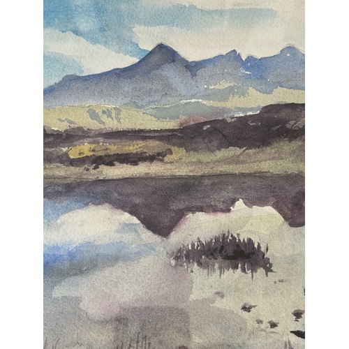 194 - Painting Scotish highland scene. From collection of paintings from the studio of Cambridge artist Jo... 