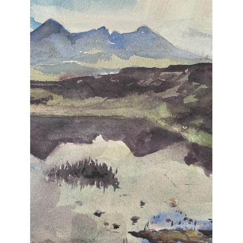 194 - Painting Scotish highland scene. From collection of paintings from the studio of Cambridge artist Jo... 