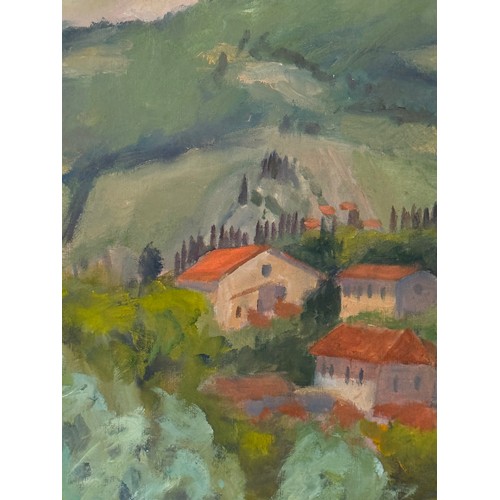 196 - Painting Tscany Italy. From collection of paintings from the studio of Cambridge artist John Shead 1... 