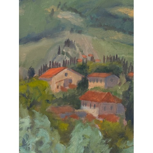 196 - Painting Tscany Italy. From collection of paintings from the studio of Cambridge artist John Shead 1... 