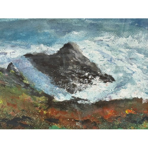 197 - Painting Gara Rocks Salcombe Devon. From collection of paintings from the studio of Cambridge artist... 